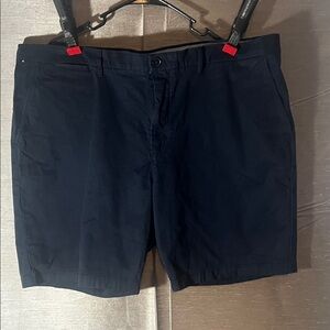 Tommy Hilfiger Dark Blue Flat Front Shorts with pockets